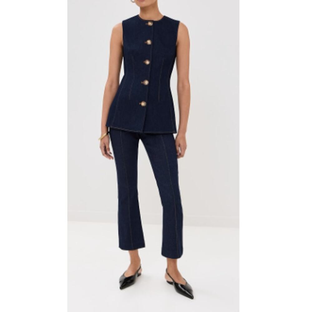Veronica Beard Women's Dark Oxford Tani Pants Size 8 - Picture 4 of 9
